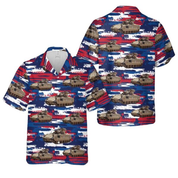 US Army M2A3 Bradley 4th Of July Cheap Hawaiian Shirt US Army M2A3 Bradley 4th Of July Cheap Hawaiian Shirt