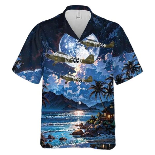US Army Piper L-4 Grasshopper Rosie the Rocketer Hawaiian Shirt For Men And Women