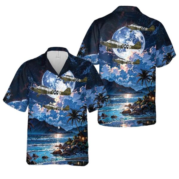 US Army Piper L-4 Grasshopper Rosie the Rocketer Hawaiian Shirt For Men And Women