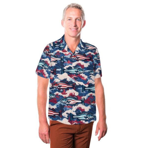 4th of July Fishing Hawaiian Shirt Outfit