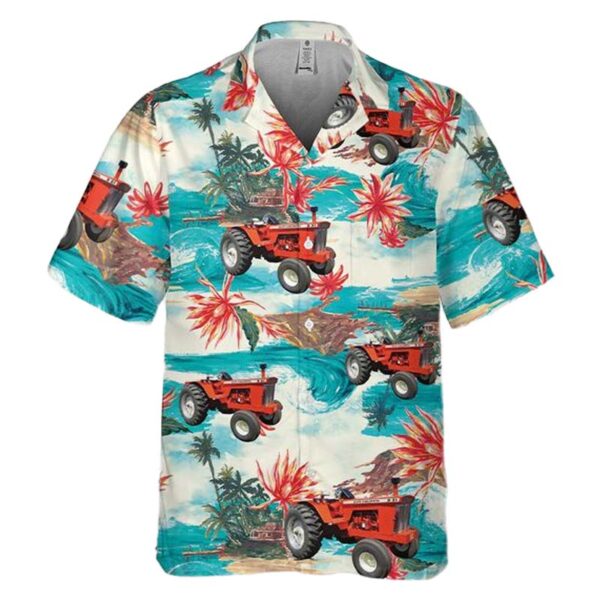 Allis Chalmers D21 Tractor Pocket Hawaiian Shirt Outfit Allis Chalmers D21 Tractor Pocket Hawaiian Shirt Outfit