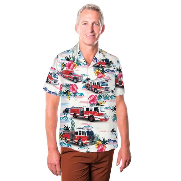 Bristol Virginia Fire Department Button Up Hawaiian Shirt Bristol Virginia Fire Department Button Up Hawaiian Shirt