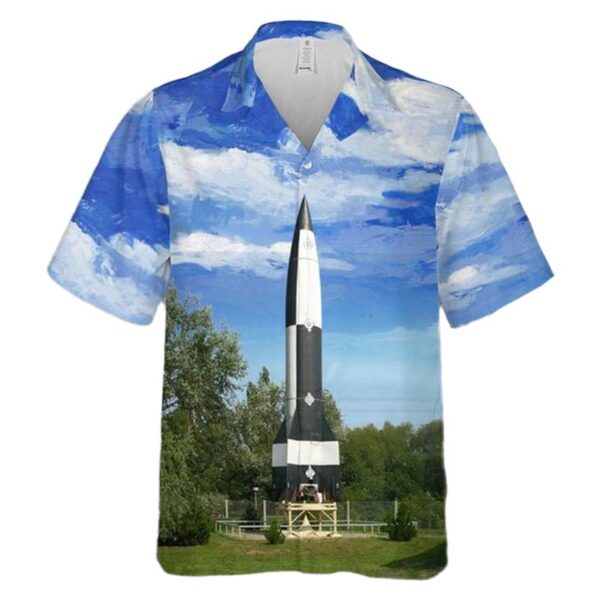 German A4 V2 Ballistic Missile Hawaiian Shirt Cheap German A4 V2 Ballistic Missile Hawaiian Shirt Cheap