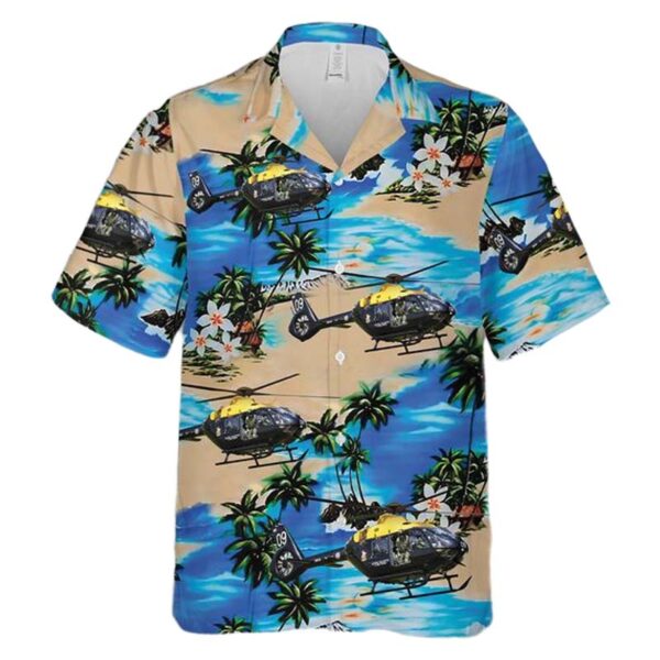 RAF Shawbury Juno HT1 (Airbus H135) Hawaiian Shirt Man RAF Shawbury Juno HT1 (Airbus H135) Hawaiian Shirt Man