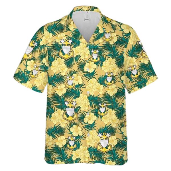 US Coast Guard Master Chief Petty Officer Insignia Hawaiian Shirt Man US Coast Guard Master Chief Petty Officer Insignia Hawaiian Shirt Man