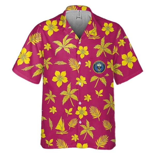 US Navy Reserve Center Guam Remove Logo Pocket Hawaiian Shirt Man US Navy Reserve Center Guam Remove Logo Pocket Hawaiian Shirt Man