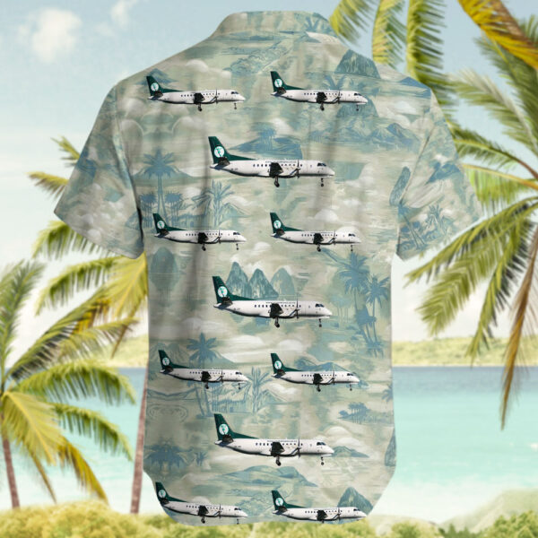 Saab 340A QC Air Chathams Hawaiian Shirt Saab 340A QC Air Chathams Hawaiian Shirt
