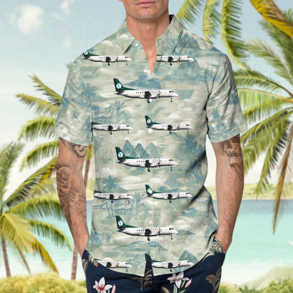 Saab 340A QC Air Chathams Hawaiian Shirt Saab 340A QC Air Chathams Hawaiian Shirt