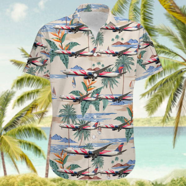 Boeing 767-432(ER) Delta Air Lines Hawaiian Shirt Boeing 767-432(ER) Delta Air Lines Hawaiian Shirt
