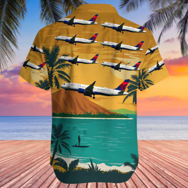 Airbus A220-371 Delta Air Lines Hawaiian Shirt Airbus A220-371 Delta Air Lines Hawaiian Shirt