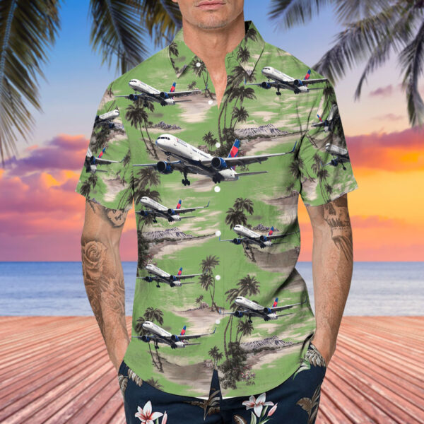 Boeing 757-231 Delta Air Lines Hawaiian Shirt