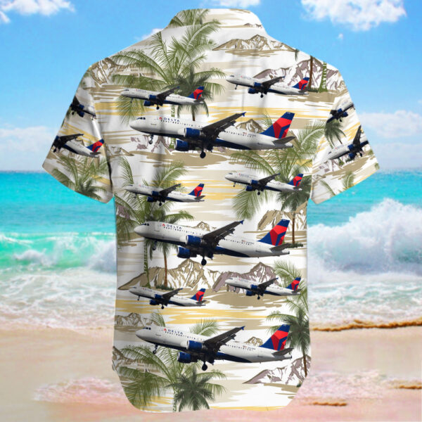 Airbus A320-212 Delta Air Lines Hawaiian Shirt Airbus A320-212 Delta Air Lines Hawaiian Shirt