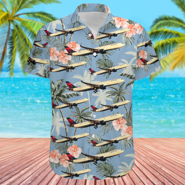 Airbus A330-323 Delta Air Lines Hawaiian Shirt Airbus A330-323 Delta Air Lines Hawaiian Shirt
