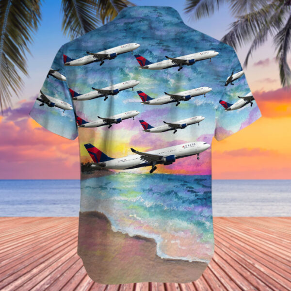Airbus A330-223 Delta Air Lines Hawaiian Shirt Airbus A330-223 Delta Air Lines Hawaiian Shirt