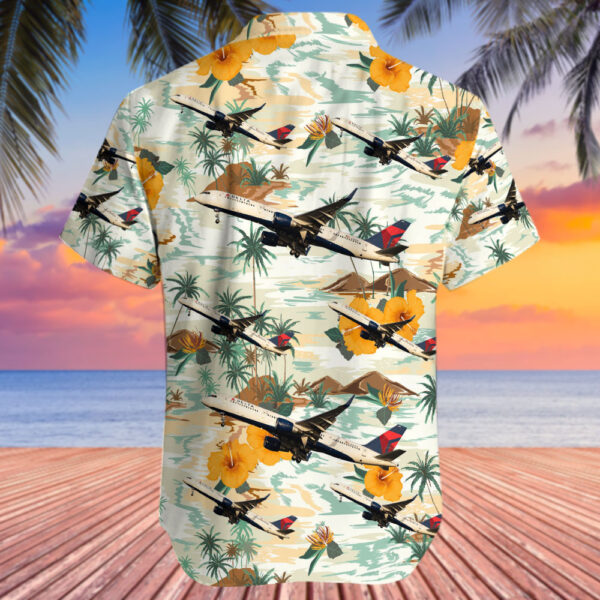 Boeing 757-2Q8 Delta Air Lines Hawaiian Shirt Boeing 757-2Q8 Delta Air Lines Hawaiian Shirt