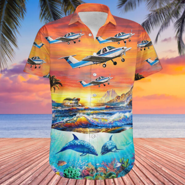 Beechcraft 77 Skipper Aero Club Wellington Hawaiian Shirt Beechcraft 77 Skipper Aero Club Wellington Hawaiian Shirt