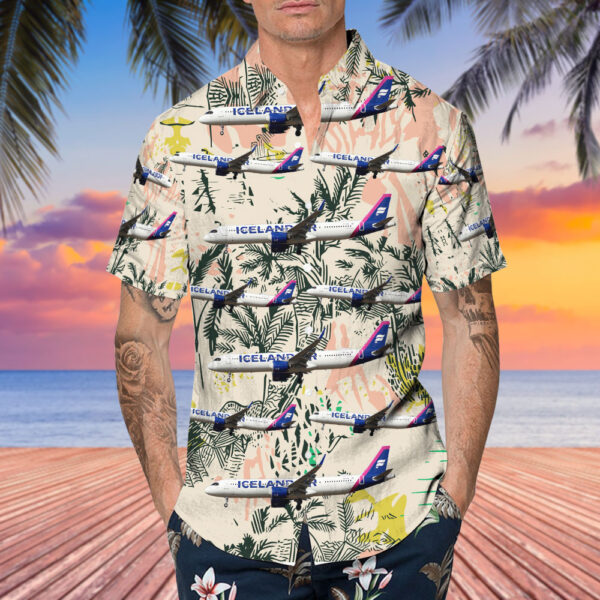Airbus A321-271NX Icelandair Hawaiian Shirt Airbus A321-271NX Icelandair Hawaiian Shirt