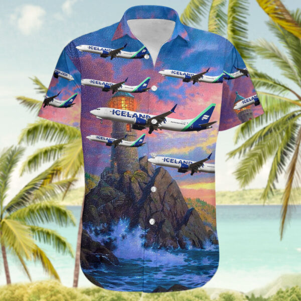 Boeing 737-9 MAX Icelandair Hawaiian Shirt