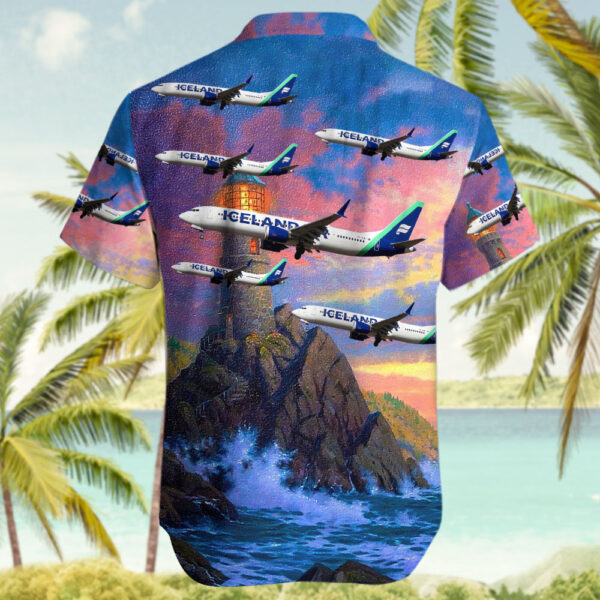Boeing 737-9 MAX Icelandair Hawaiian Shirt