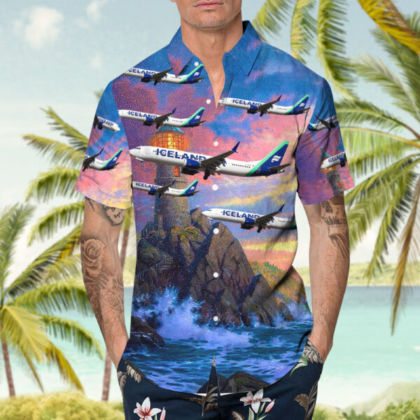 Boeing 737-9 MAX Icelandair Hawaiian Shirt