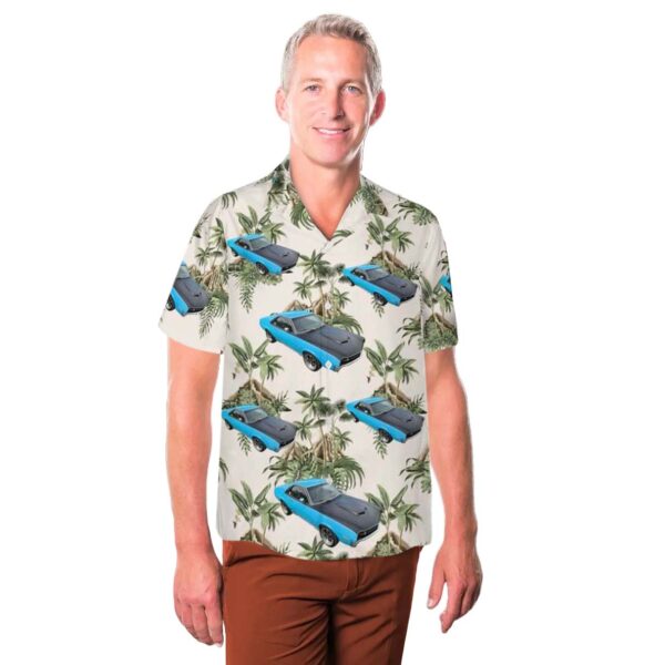 Big Bad Blue 1970 AMC AMX Aloha Hawaiian Shirt