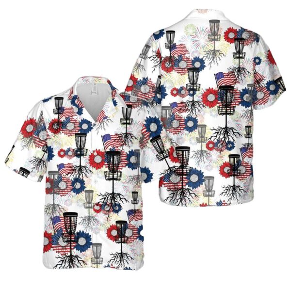 Tropical Disc Golf 4th Of July Hawaiian Shirt Cheap Tropical Disc Golf 4th Of July Hawaiian Shirt Cheap