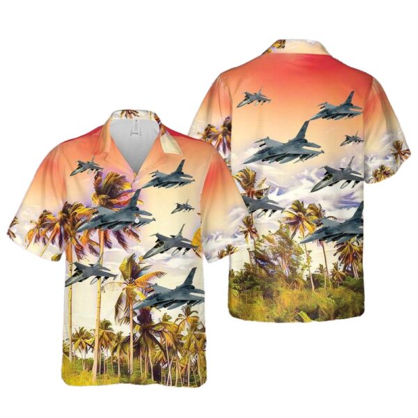 US Air Force F-16 Fighting Falcon Hawaiian Shirt US Air Force F-16 Fighting Falcon Hawaiian Shirt