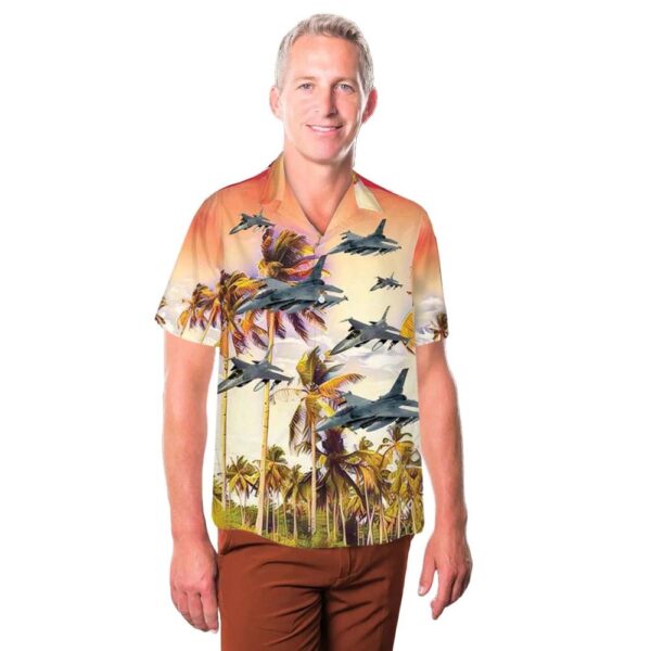 US Air Force F-16 Fighting Falcon Hawaiian Shirt US Air Force F-16 Fighting Falcon Hawaiian Shirt