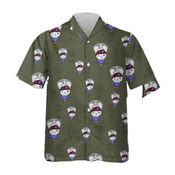US Army 82nd Airborne Division “Bunny Beret” Aloha Hawaiian Shirt US Army 82nd Airborne Division “Bunny Beret” Aloha Hawaiian Shirt