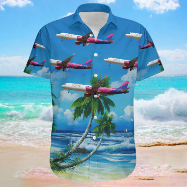 Airbus A321-271NX Wizz Air Malta Hawaiian Shirt Airbus A321-271NX Wizz Air Malta Hawaiian Shirt