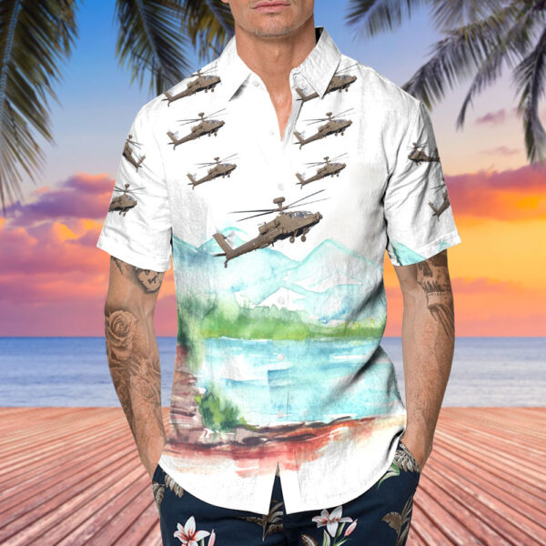 Boeing AH-64E Apache Guardian United Kingdom Army Air Corps Hawaiian Shirt