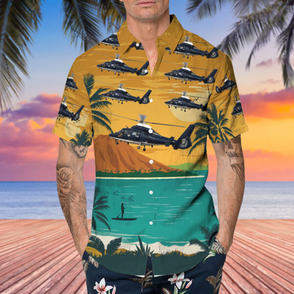 Aérospatiale SA 365N3 Dauphin AH.1 United Kingdom Army Air Corps Hawaiian Shirt