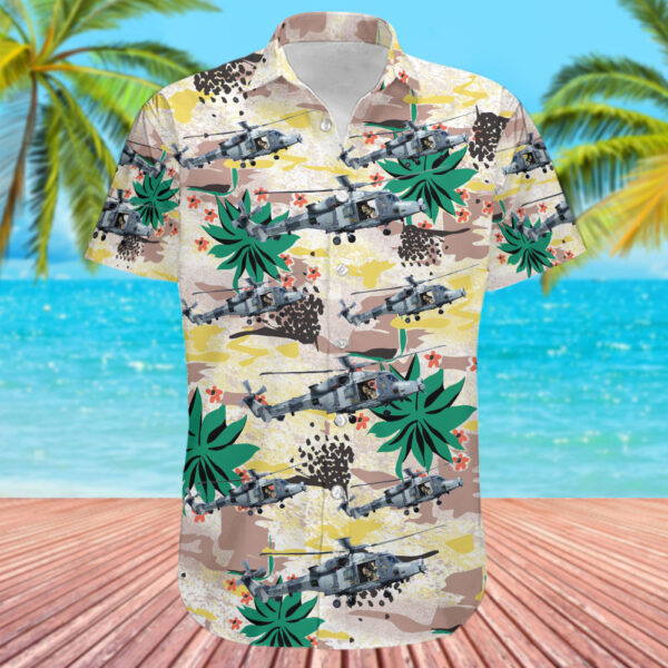 Agusta-Westland AW-159 Wildcat AH.1 United Kingdom Army Air Corps Hawaiian Shirt Agusta-Westland AW-159 Wildcat AH.1 United Kingdom Army Air Corps Hawaiian Shirt