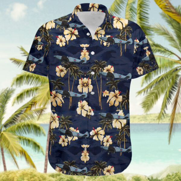 Supermarine Spitfire PR.19 United Kingdom Battle of Britain Memorial Flight (BBMF) Hawaiian Shirt Supermarine Spitfire PR.19 United Kingdom Battle of Britain Memorial Flight (BBMF) Hawaiian Shirt