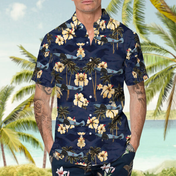 Supermarine Spitfire PR.19 United Kingdom Battle of Britain Memorial Flight (BBMF) Hawaiian Shirt Supermarine Spitfire PR.19 United Kingdom Battle of Britain Memorial Flight (BBMF) Hawaiian Shirt