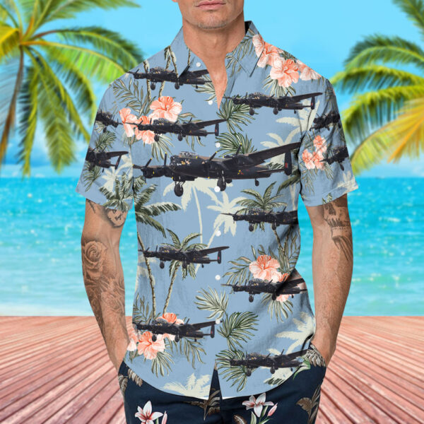 Avro Lancaster B.1 United Kingdom Battle of Britain Memorial Flight (BBMF) Hawaiian Shirt Avro Lancaster B.1 United Kingdom Battle of Britain Memorial Flight (BBMF) Hawaiian Shirt