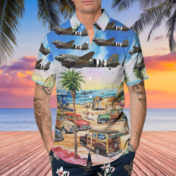 Douglas C-47A Dakota III United Kingdom Battle of Britain Memorial Flight (BBMF) Hawaiian Shirt Douglas C-47A Dakota III United Kingdom Battle of Britain Memorial Flight (BBMF) Hawaiian Shirt