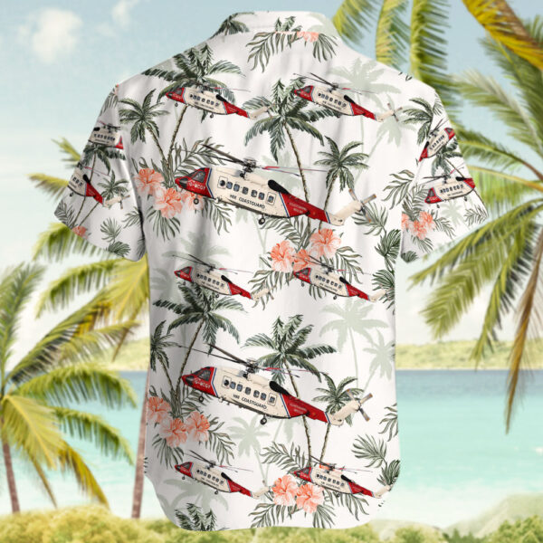 Sikorsky S-92A Helibus United Kingdom Coast Guard (Bristow Helicopters) Hawaiian Shirt Sikorsky S-92A Helibus United Kingdom Coast Guard (Bristow Helicopters) Hawaiian Shirt