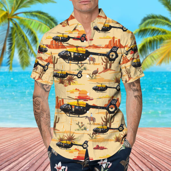 Airbus Helicopters H145 Jupiter HT.1 United Kingdom Defence Helicopter Flying School Hawaiian Shirt Airbus Helicopters H145 Jupiter HT.1 United Kingdom Defence Helicopter Flying School Hawaiian Shirt
