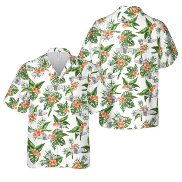 US Air Force Command Pilot Wings Button Up Hawaiian Shirt US Air Force Command Pilot Wings Button Up Hawaiian Shirt