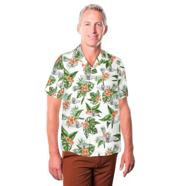 US Air Force Command Pilot Wings Button Up Hawaiian Shirt US Air Force Command Pilot Wings Button Up Hawaiian Shirt