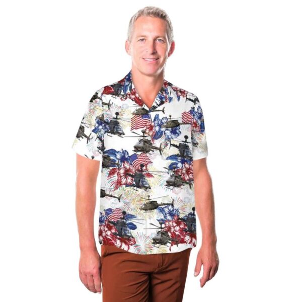 US OH-58D Kiowa 4th Of July Hawaiian Shirt Cheap