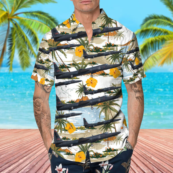 Lockheed U-2S United States US Air Force (USAF) Hawaiian Shirt Lockheed U-2S United States US Air Force (USAF) Hawaiian Shirt
