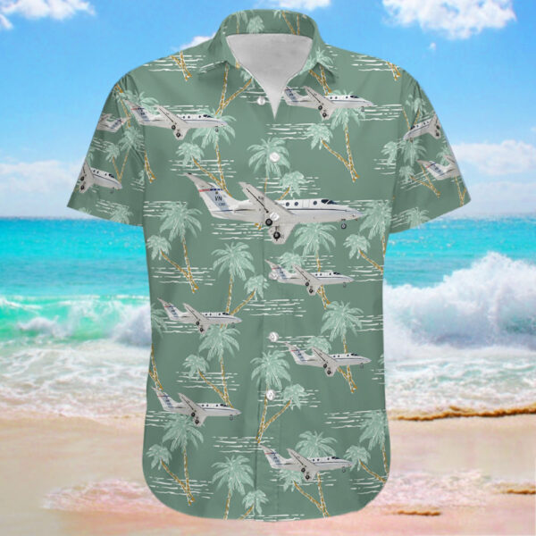 Beechcraft T-1A Jayhawk United States US Air Force (USAF) Hawaiian Shirt Beechcraft T-1A Jayhawk United States US Air Force (USAF) Hawaiian Shirt