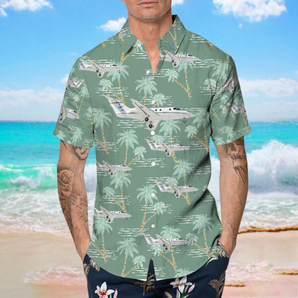 Beechcraft T-1A Jayhawk United States US Air Force (USAF) Hawaiian Shirt Beechcraft T-1A Jayhawk United States US Air Force (USAF) Hawaiian Shirt
