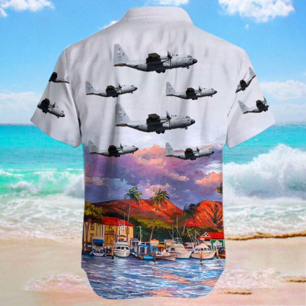 Lockheed C-130H Hercules United States US Air Force (USAF) Hawaiian Shirt Lockheed C-130H Hercules United States US Air Force (USAF) Hawaiian Shirt