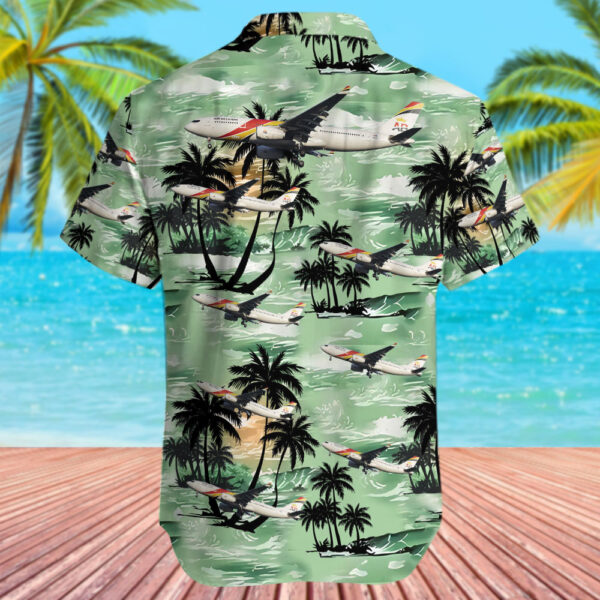 Airbus A330-243 Air Belgium Hawaiian Shirt Airbus A330-243 Air Belgium Hawaiian Shirt
