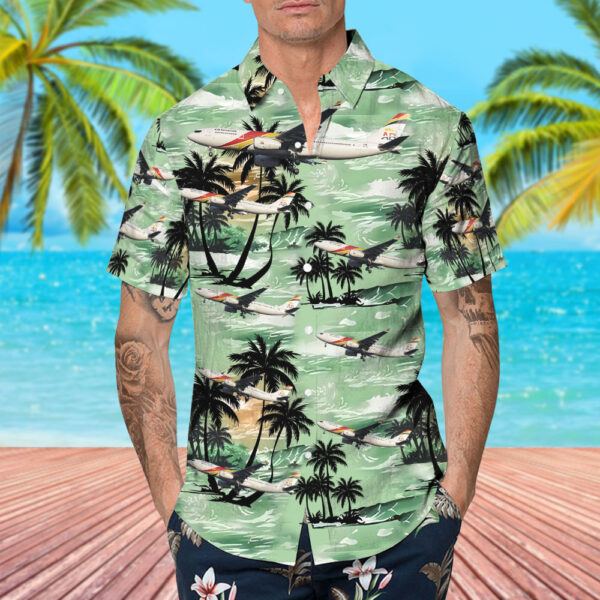 Airbus A330-243 Air Belgium Hawaiian Shirt Airbus A330-243 Air Belgium Hawaiian Shirt