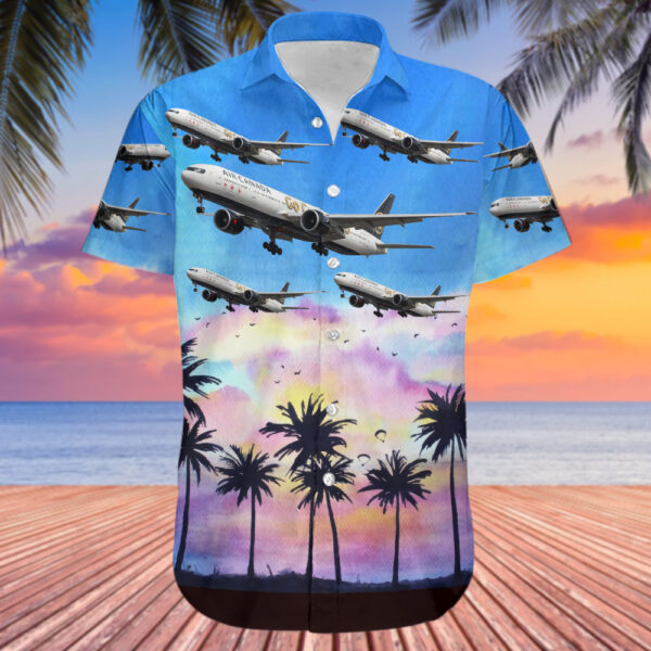 Boeing 777-333ER Air Canada Hawaiian Shirt Boeing 777-333ER Air Canada Hawaiian Shirt