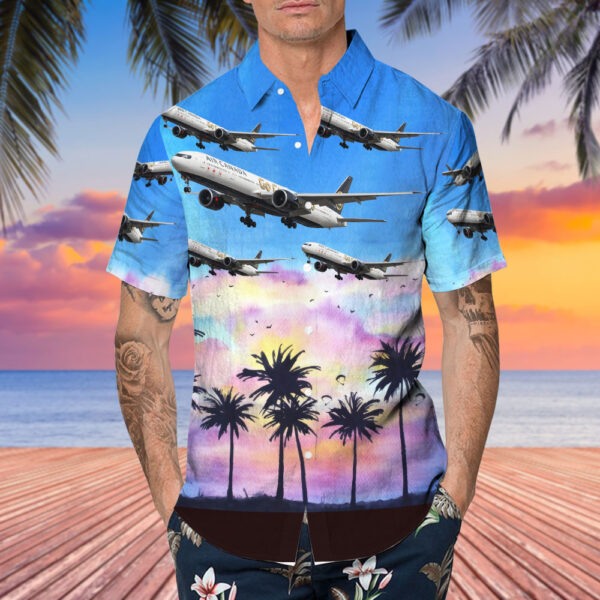 Boeing 777-333ER Air Canada Hawaiian Shirt Boeing 777-333ER Air Canada Hawaiian Shirt